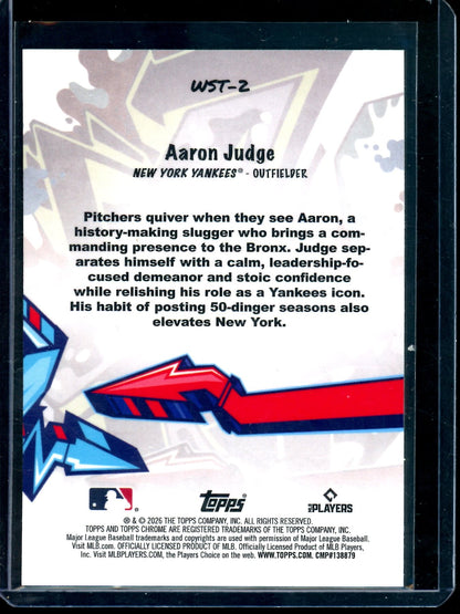 2026 Topps Chrome Aaron Judge Wild Style SP Yankees