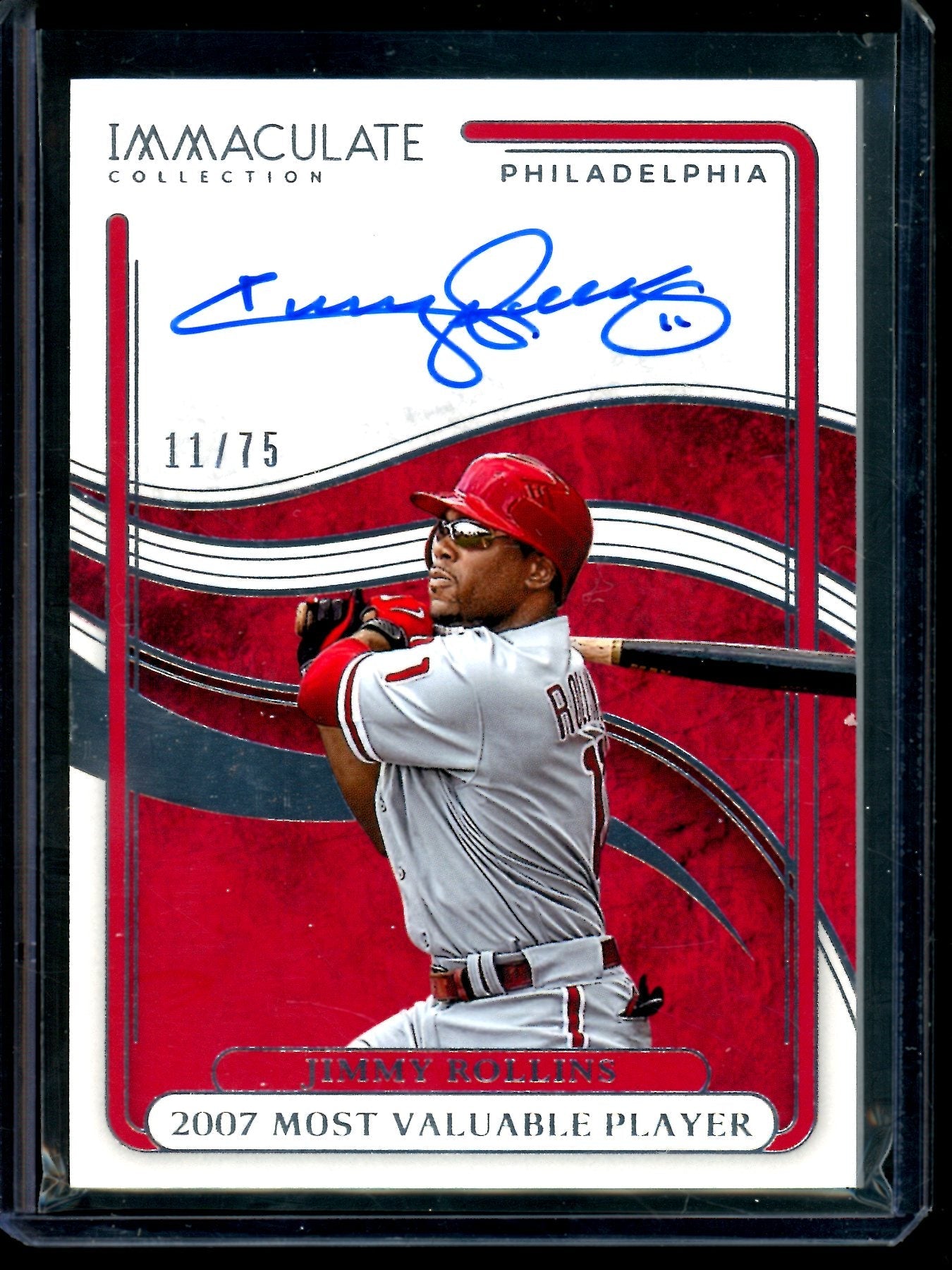 2026 Panini Immaculate Jimmy Rollins 2007 Most Valuable Player Autograph /75 Phillies