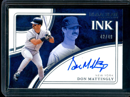 2026 Panini Immaculate Don Mattingly Autograph /49 Yankees