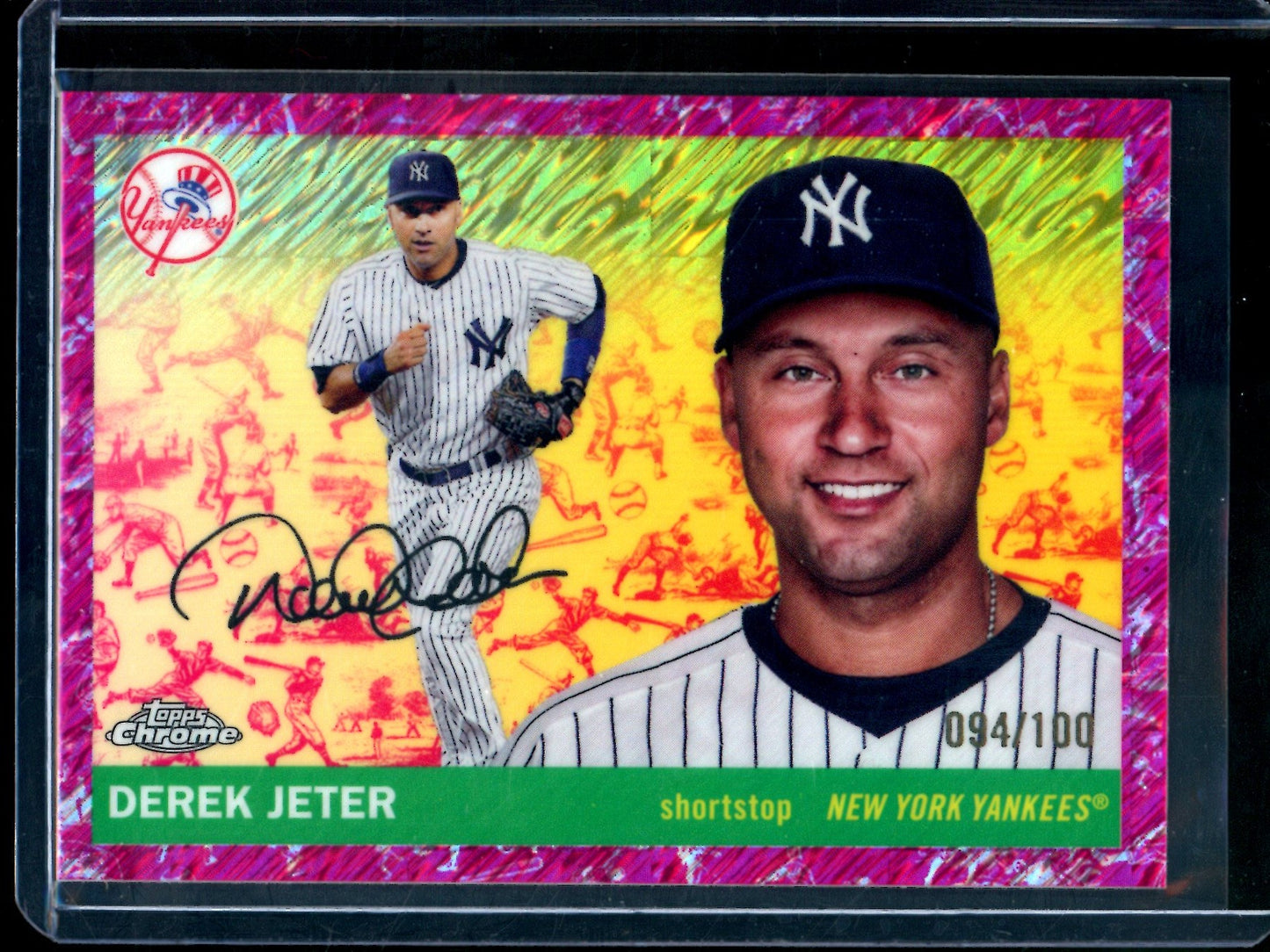 2025 Topps Platinum Derek Jeter Pink Refractor /100 Yankees