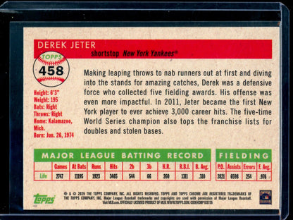 2025 Topps Platinum Derek Jeter Pink Refractor /100 Yankees