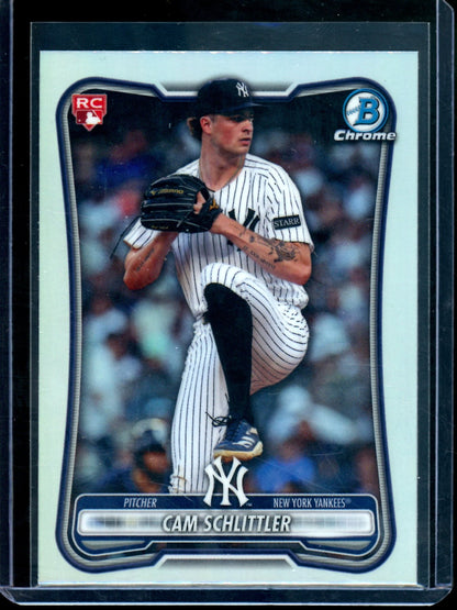 2026 Topps Bowman Chrome Cam Schlittler Red Rookie Refractor Yankees
