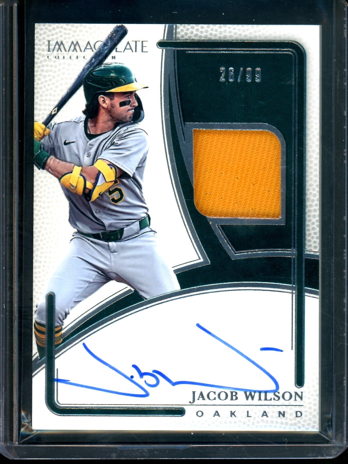 2026 Panini Immaculate Jacob Wilson Patch Autograph /99 Athletics