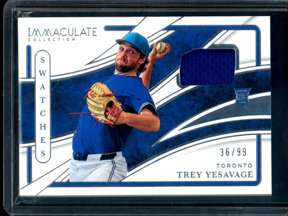 2026 Panini Immaculate Trey Yesavage Swatches Rookie /99 Blue Jays
