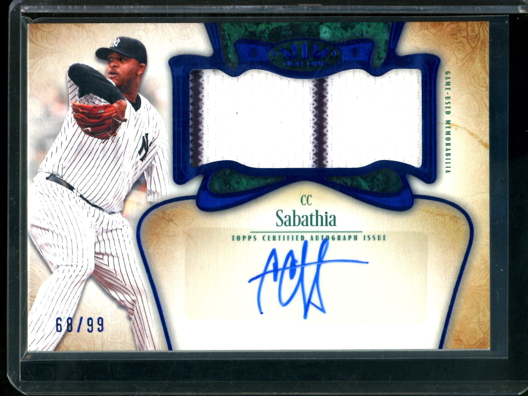 2026 Topps Tier One CC Sabathia Patch Autograph /99 Yankees