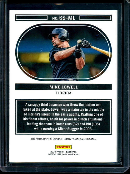 2026 Panini Noir Mike Lowell Frame Autograph /25 Marlins