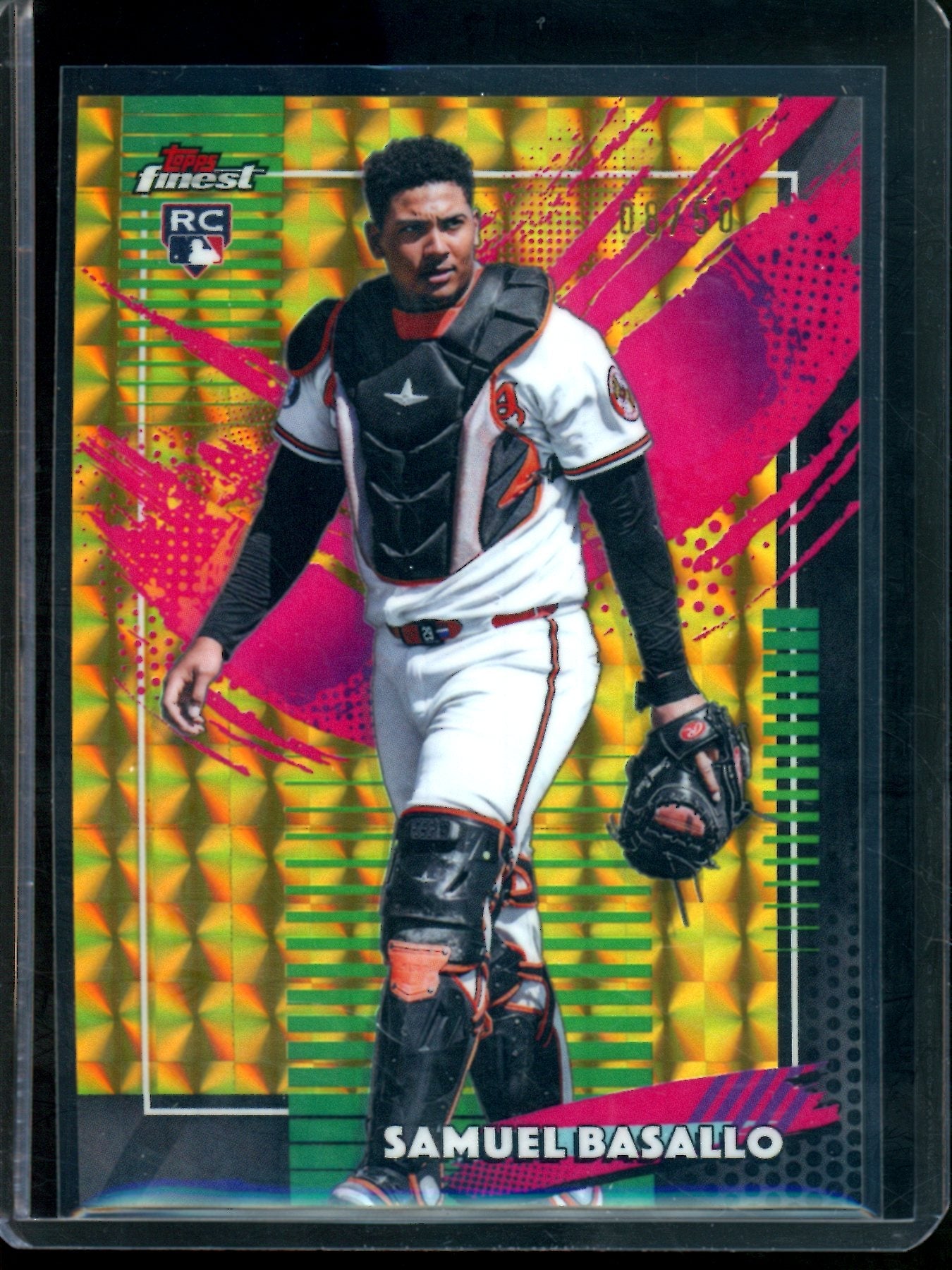 2026 Topps Finest Samuel Basallo Gold Rookie Refractor /50 Orioles