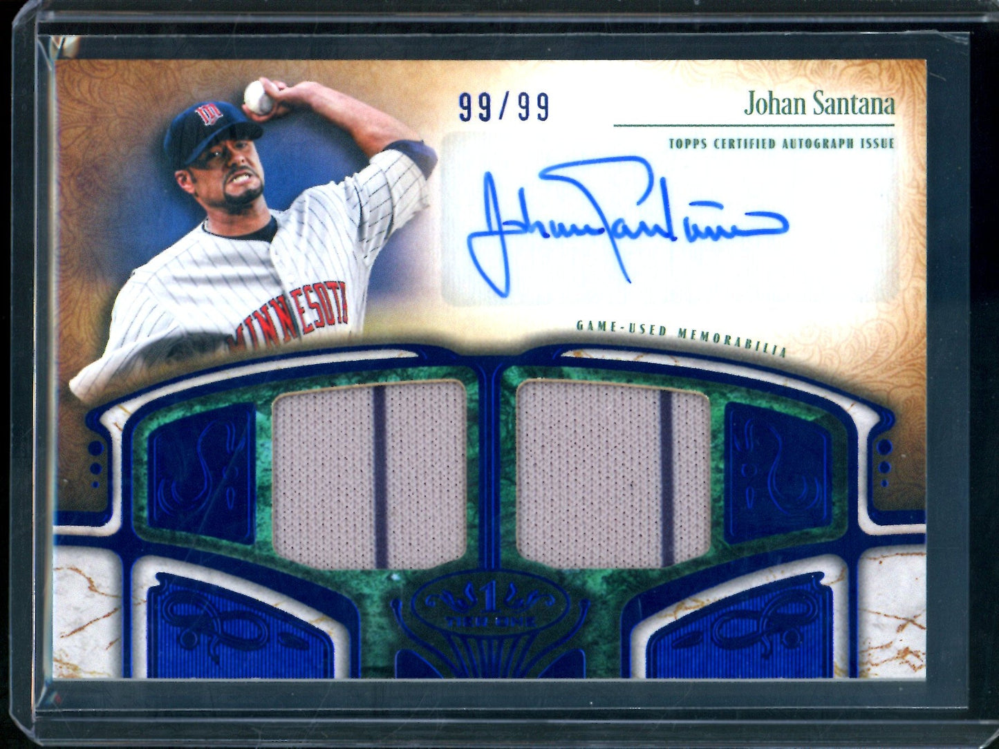 2026 Topps Tier One Johan Santana Dual Patch Autograph /99 Twins