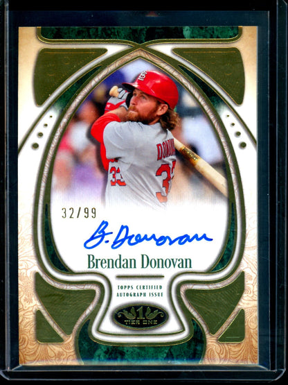 2026 Topps Tier One Brendan Donovan Autograph /99 Cardinals
