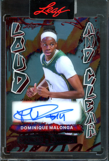 2026 Leaf Loud and Clear Dominique Malonga Autograph /3
