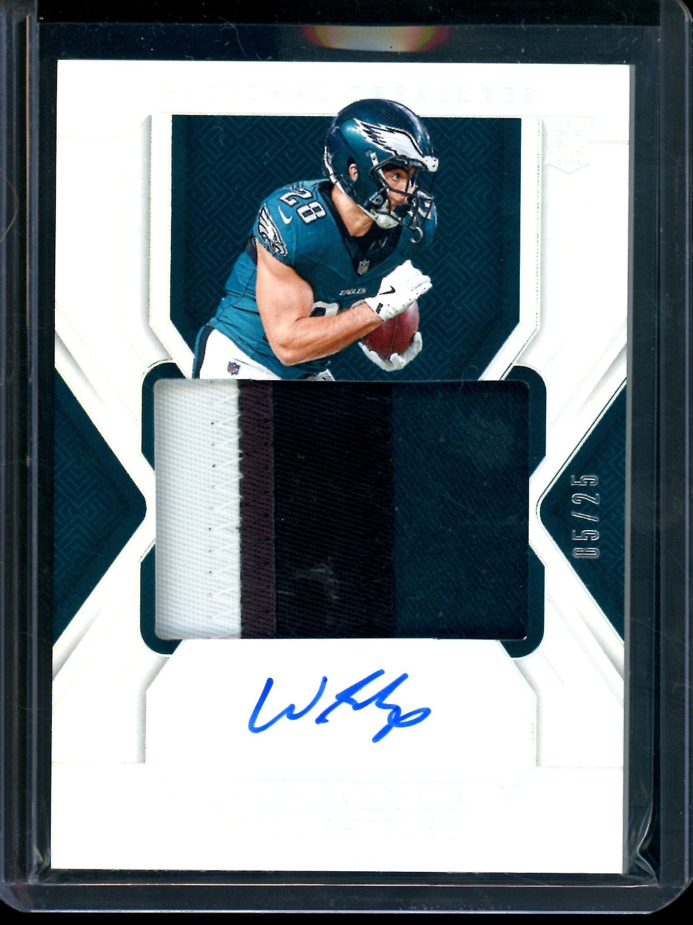 2024 Panini National Treasures Will Shipley Rookie Patch Autograph /25 Eagles