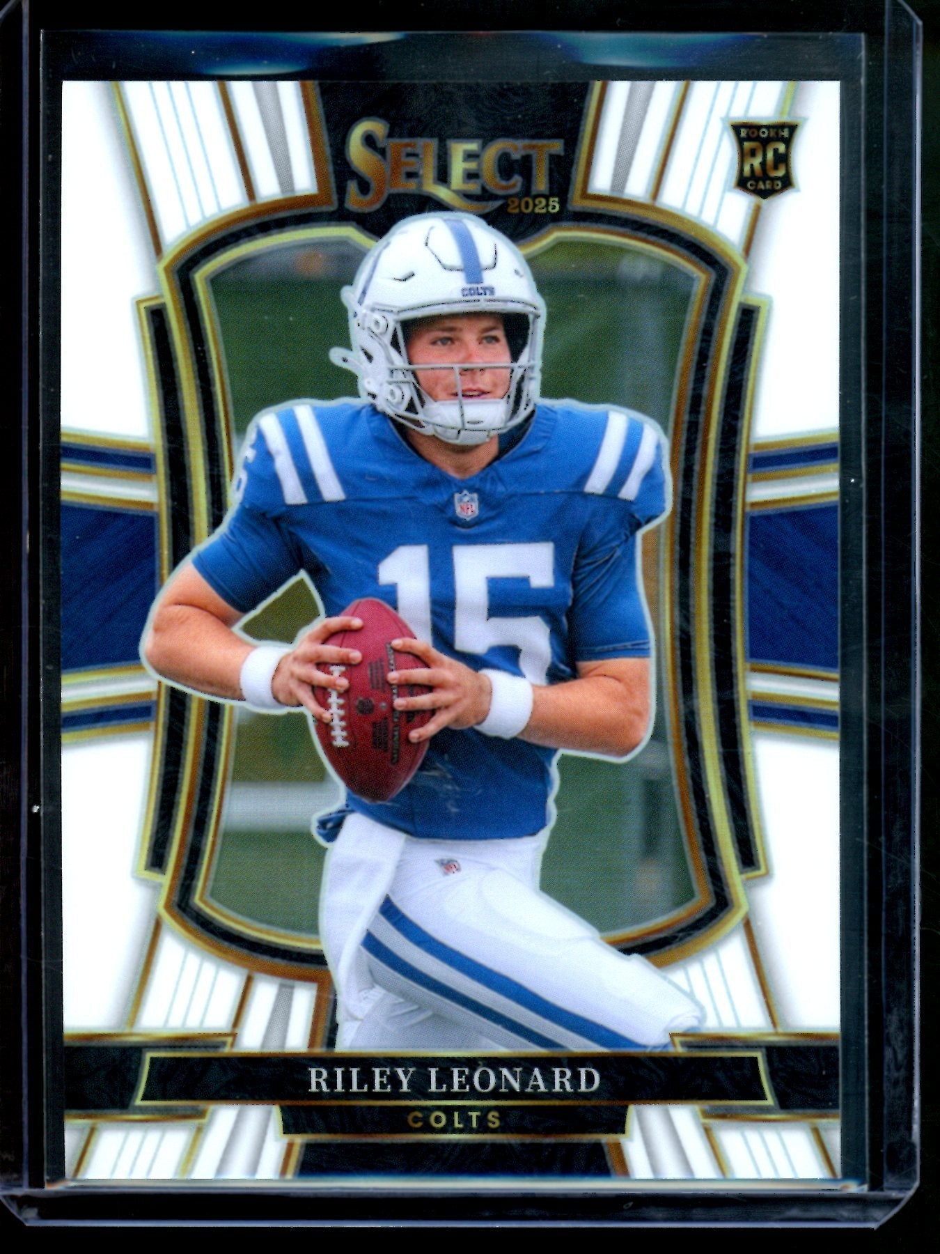 2025 Panini Select Riley Leonard Select White Rookie Premier Level /35 Colts