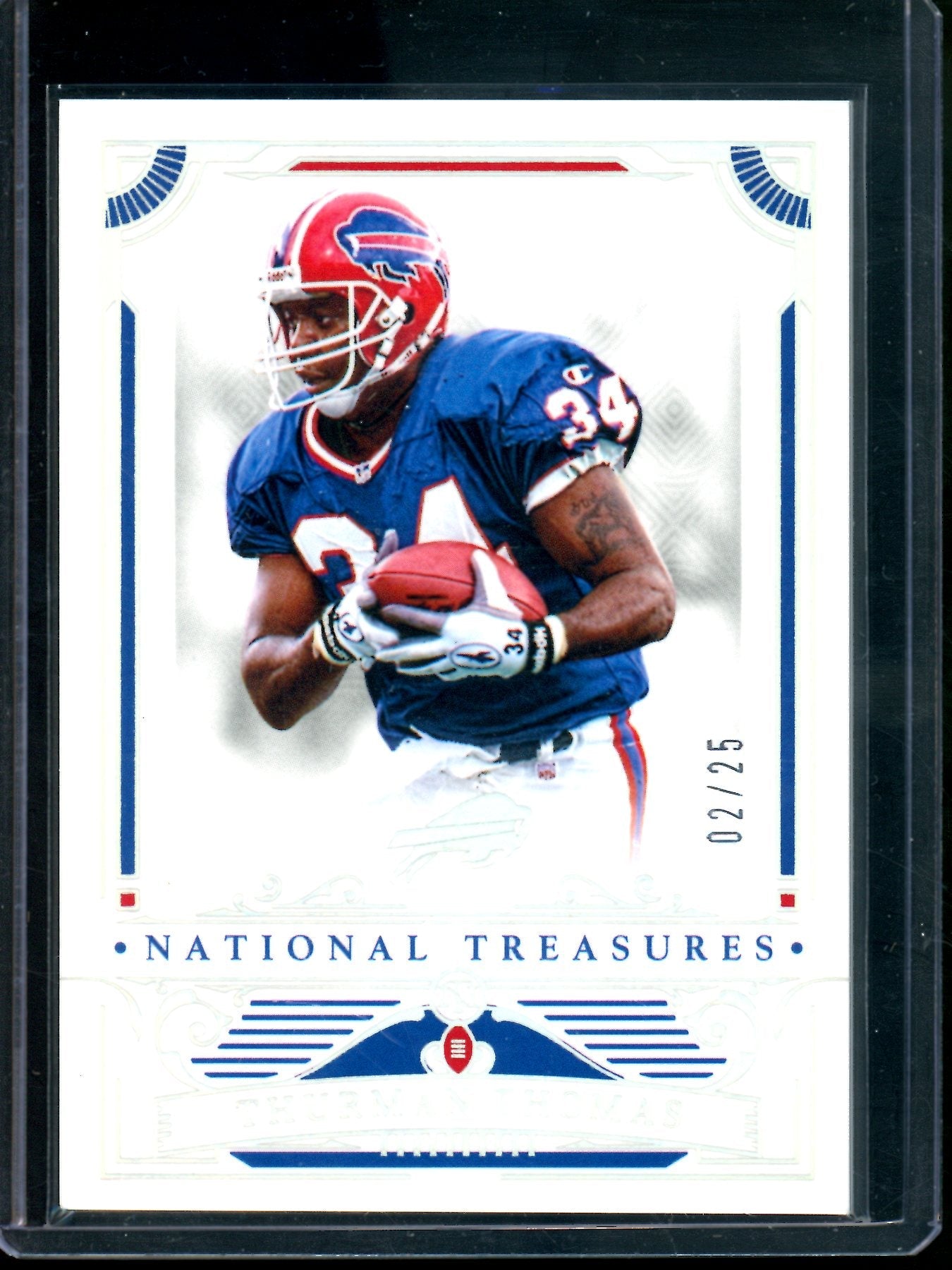 2025 Panini National Treasures Thurman Thomas /25 Bills