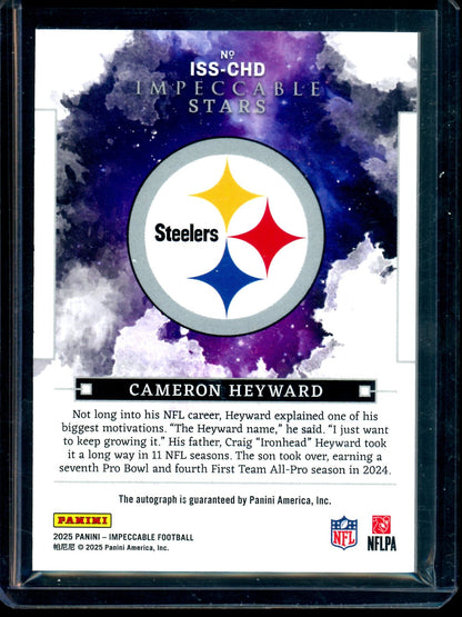 2025 Panini Impeccable Cameron Heyward Star Signatures /49 Steelers