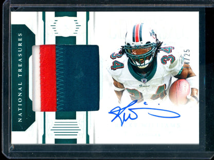 2025 Topps National Treasures Ricky Williams Colossal Patch Autograph /25 Dolphins