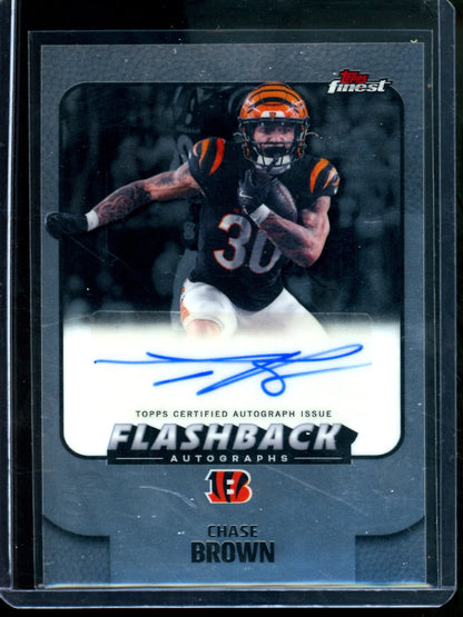 2025 Topps Finest Chase Brown Flashback Autograph Bengals