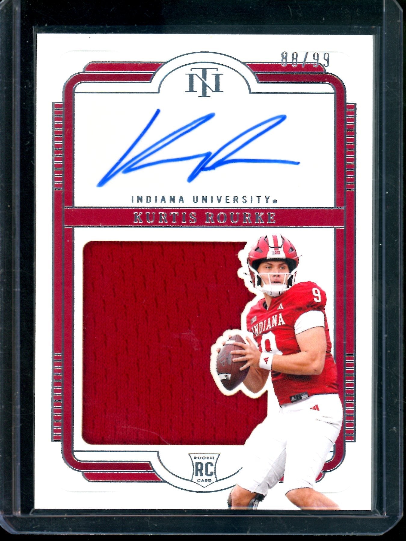 2025 Panini National Treasures Kurtis Rourke Rookie Patch Autograph /99 Indiana