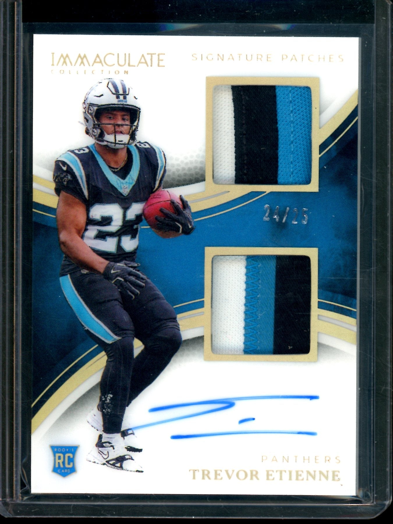 2025 Panini Immaculate Trevor Etienne Rookie Signature Patches /25 Panthers