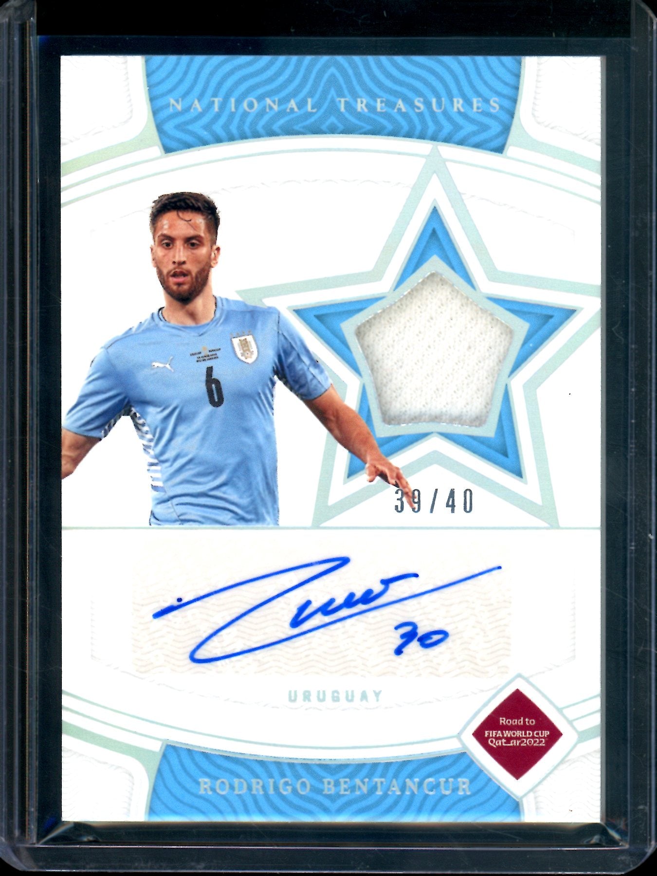 2022 Panini National Treasures Rodrigo Bentancur Patch Autograph /40 Uruguay