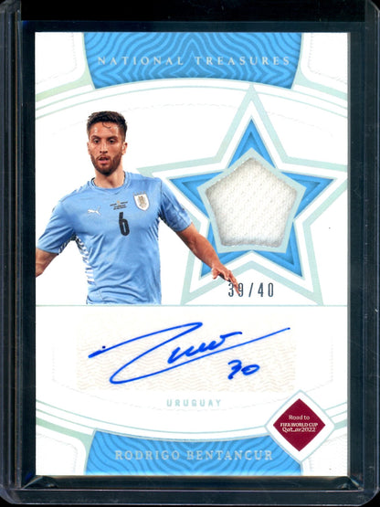 2022 Panini National Treasures Rodrigo Bentancur Patch Autograph /40 Uruguay