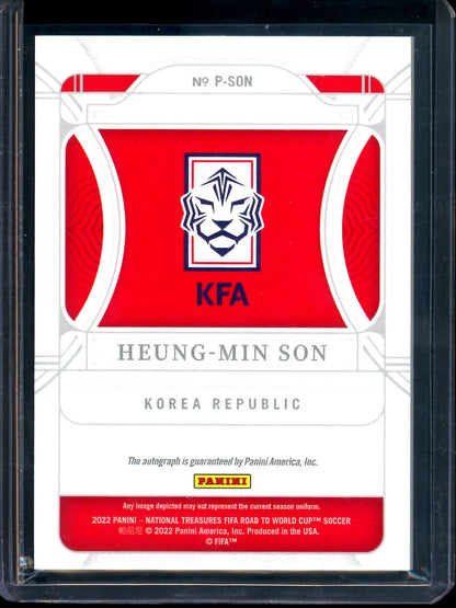 2022 Panini National Treasures Heung-Min Son Penmanship Autograph /99 Korea Republic