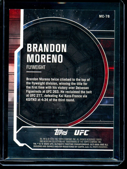 2026 Topps Museum Collection Brandon Moreno /8