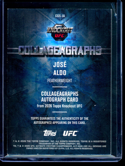 2026 Topps Knockout Jose Aldo Autograph /99