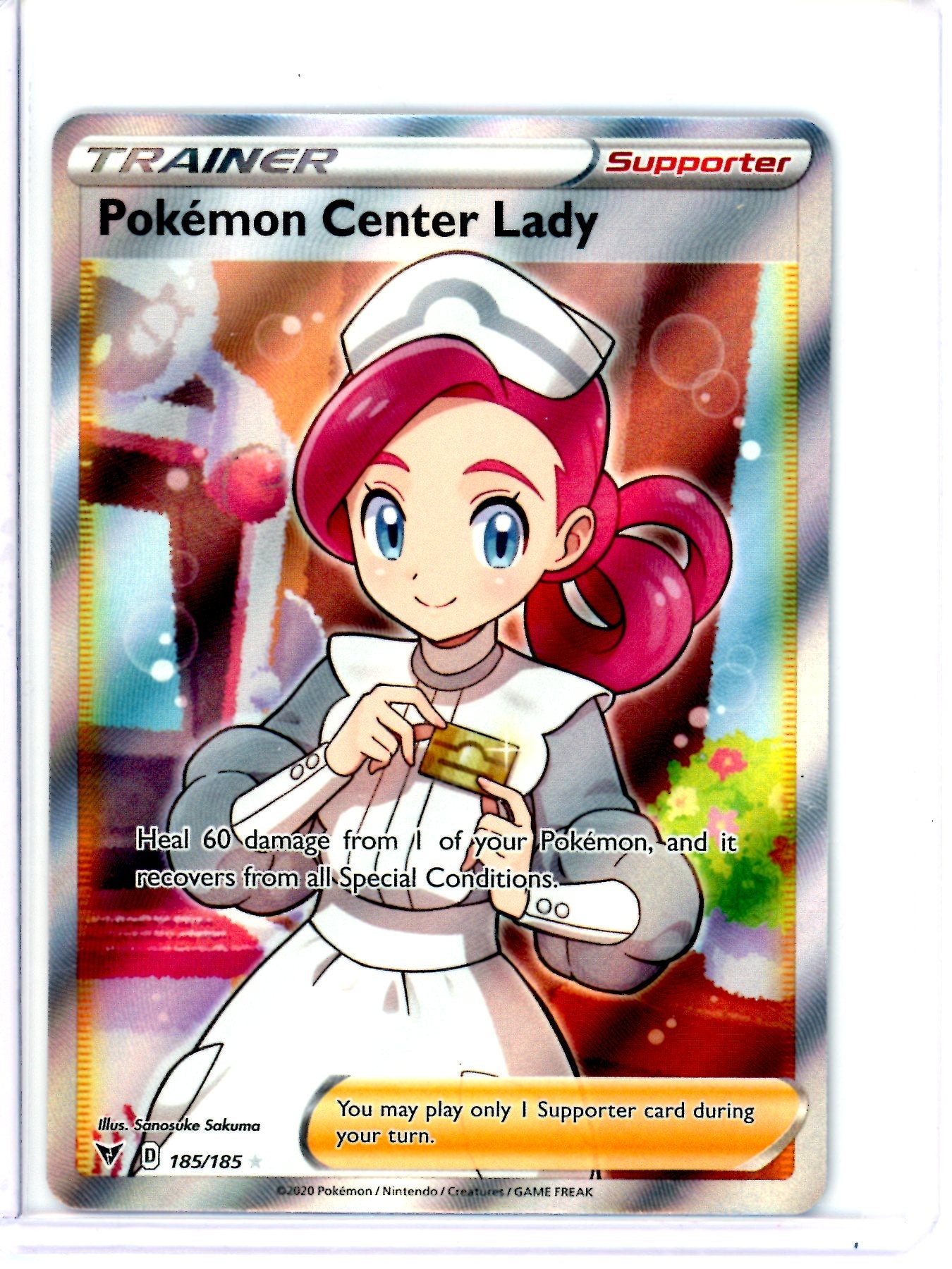 2020 Pokemon Vivid Voltage Pokemon Center Lady 185/185