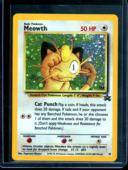 1999 Pokemon Promo Meowth Holo #10