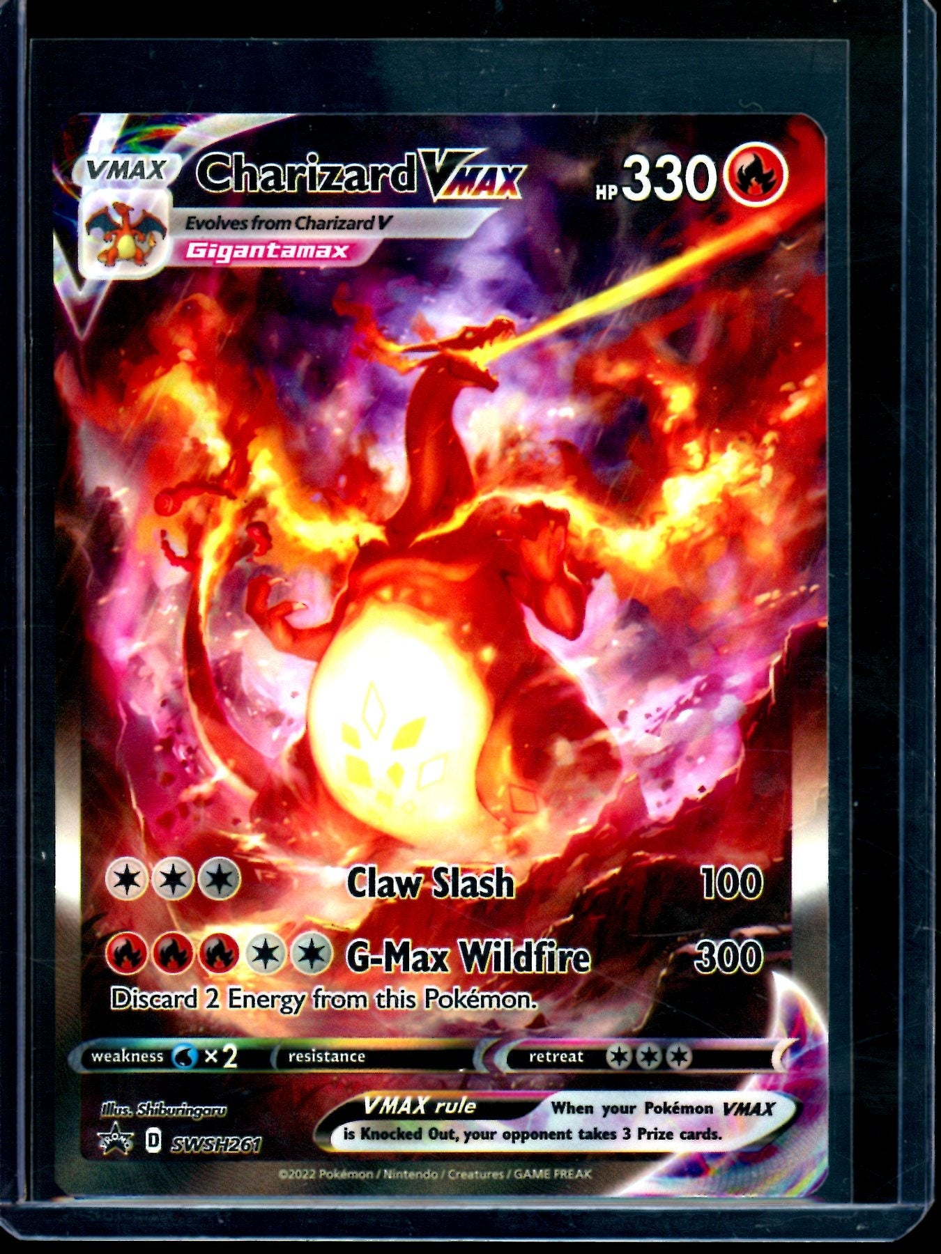 2022 Pokemon Sword and Shield Charizard VMAX SWSH261 Promo