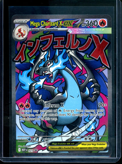 2025 Pokemon Phantasmal Flames Mega Charizard X EX 023 Promo