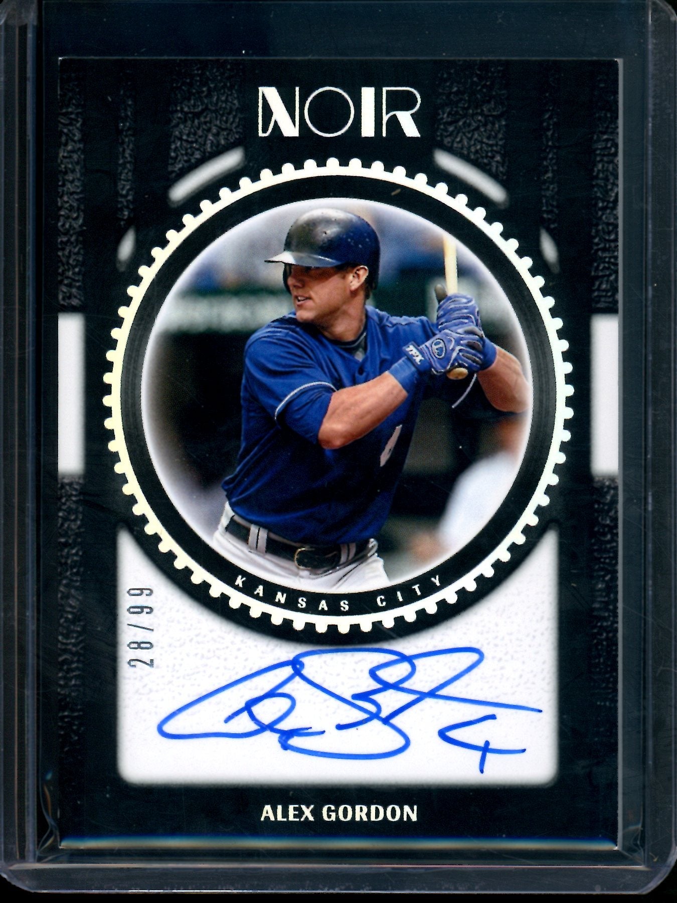 2026 Panini Noir Alex Gordon Autograph /99 Royals