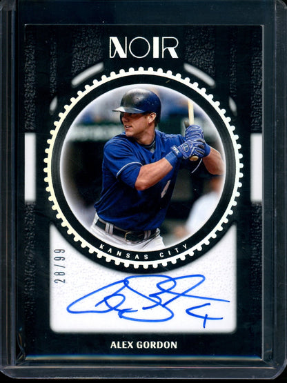 2026 Panini Noir Alex Gordon Autograph /99 Royals