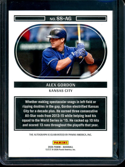 2026 Panini Noir Alex Gordon Autograph /99 Royals