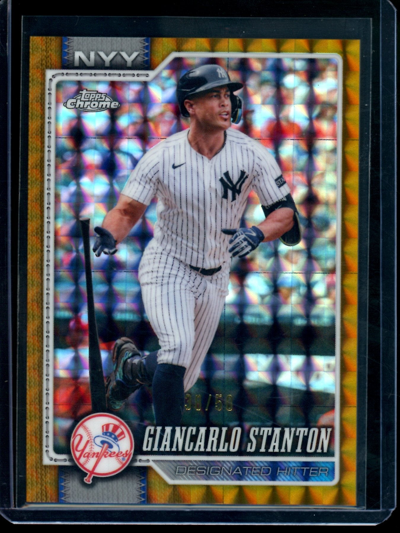 2026 Topps Chrome Giancarlo Stanton Gold Geometric Refractor /50 Yankees