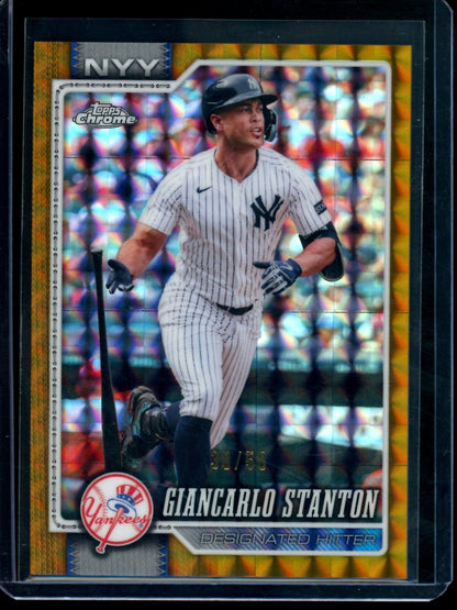 2026 Topps Chrome Giancarlo Stanton Gold Geometric Refractor /50 Yankees