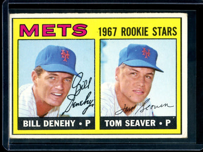 1967 Topps Tom Seaver / Bill Denehy Rookie Stars #581 Mets