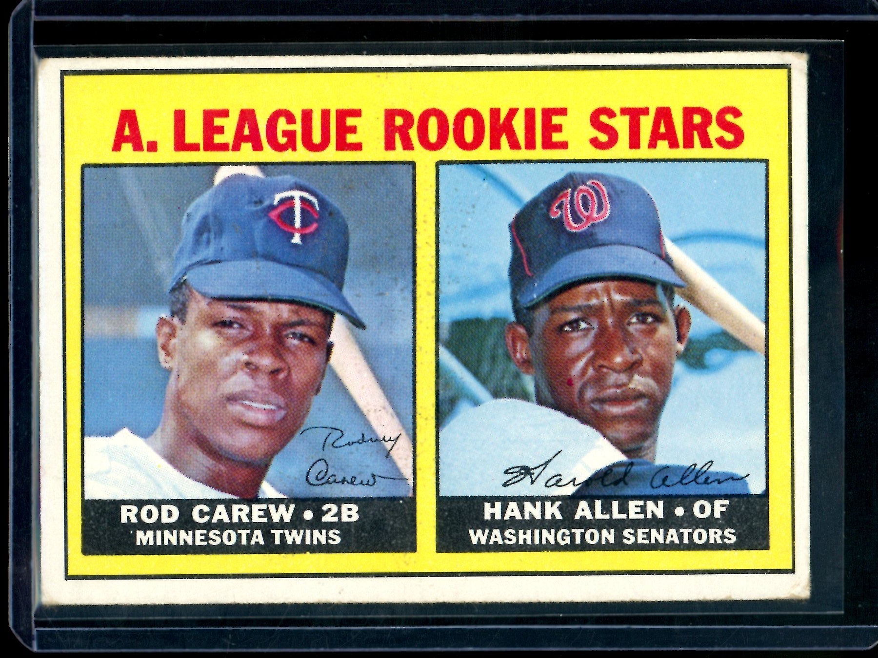 1967 Topps Rod Carew / Hank Allen Rookie Stars #569 Twins