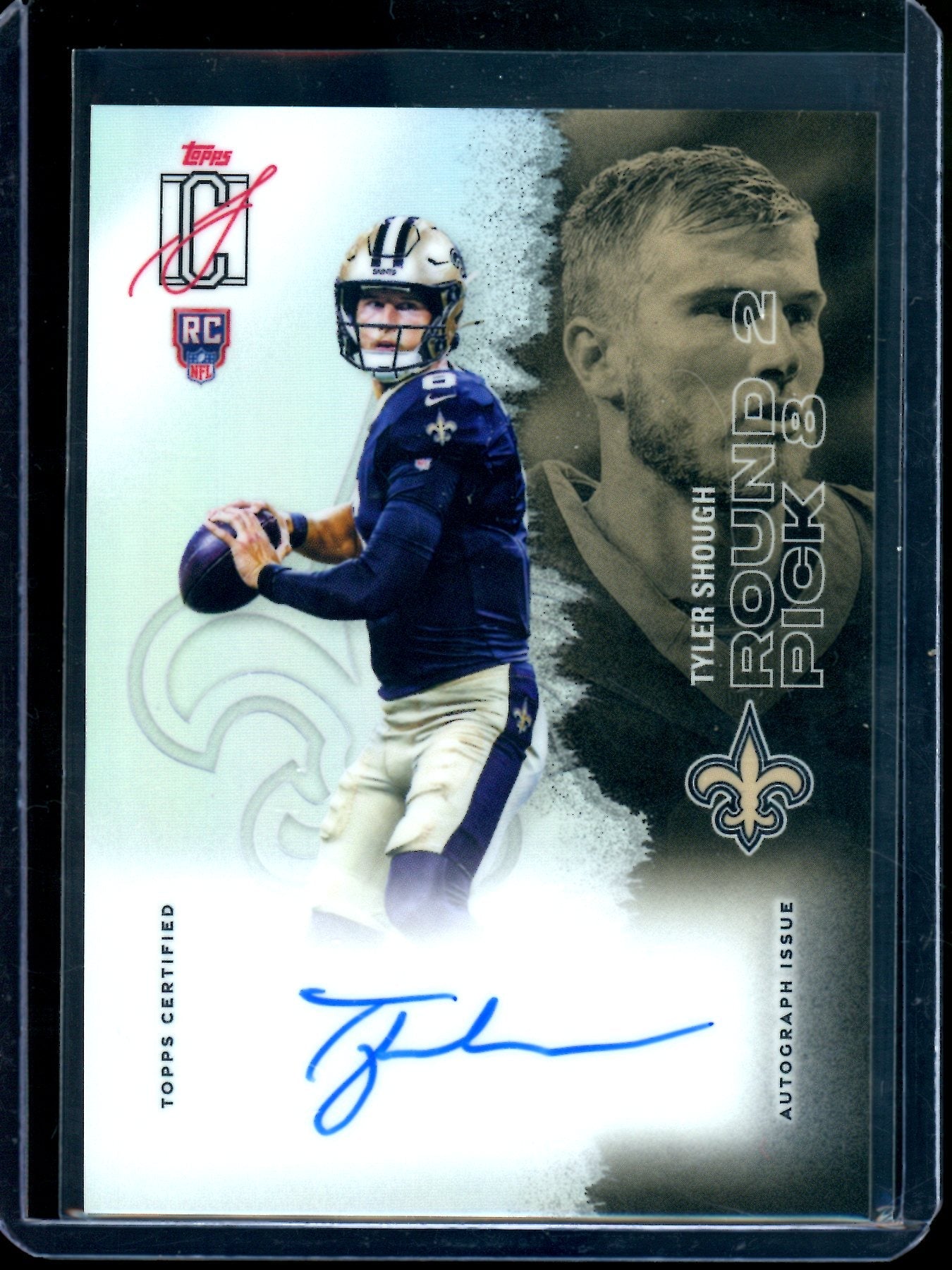 2025 Topps Signature Class Tyler Shough Refractor Rookie Autograph Saints