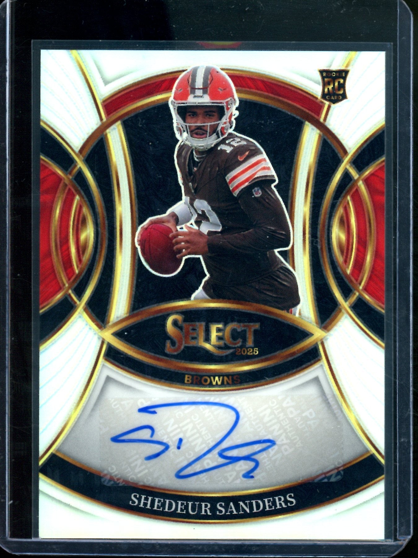 2025 Panini Select Shedeur Sanders Silver Rookie Autograph Browns