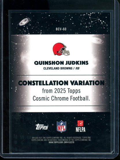 2025 Topps Chrome Cosmic Quinshon Judkins Constellation Rookie Case Hit Browns