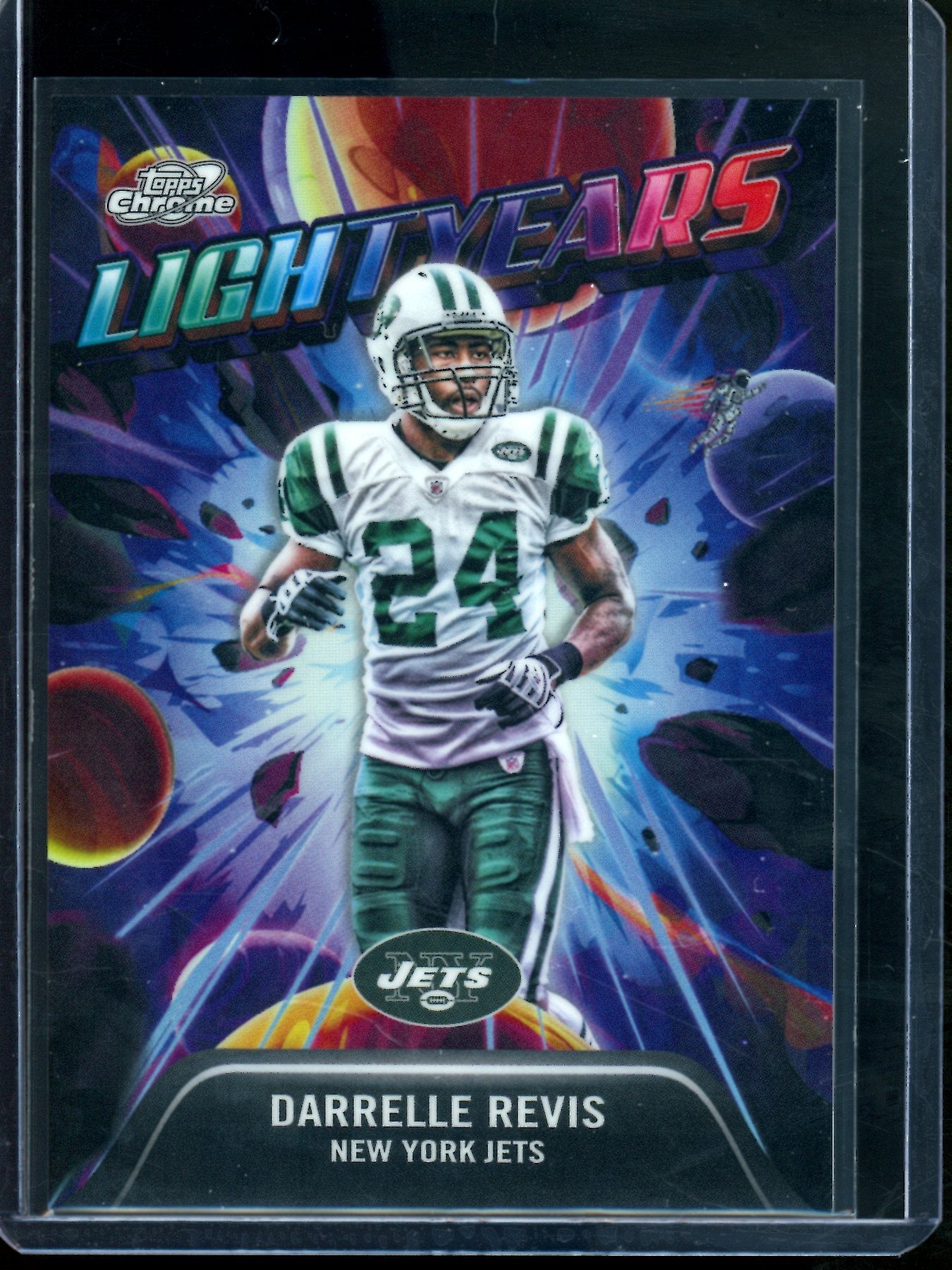 2025 Topps Chrome Cosmic Darrelle Revis Lightyears SP Jets