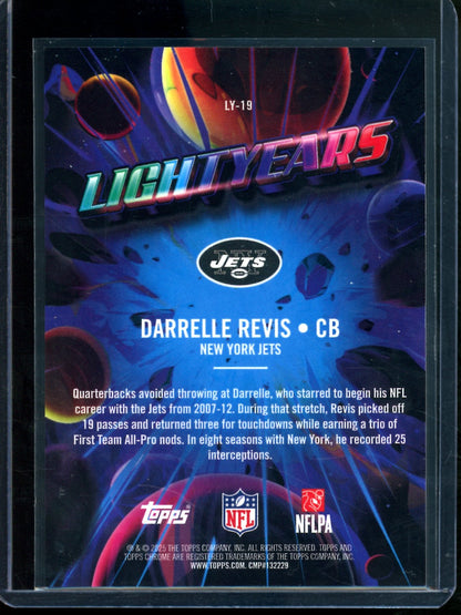 2025 Topps Chrome Cosmic Darrelle Revis Lightyears SP Jets