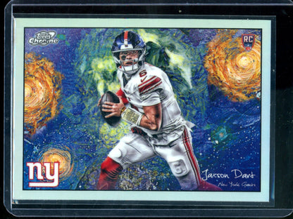 2025 Topps Chrome Cosmic Jaxson Dart Stars In The Night Rookie Refractor Giants
