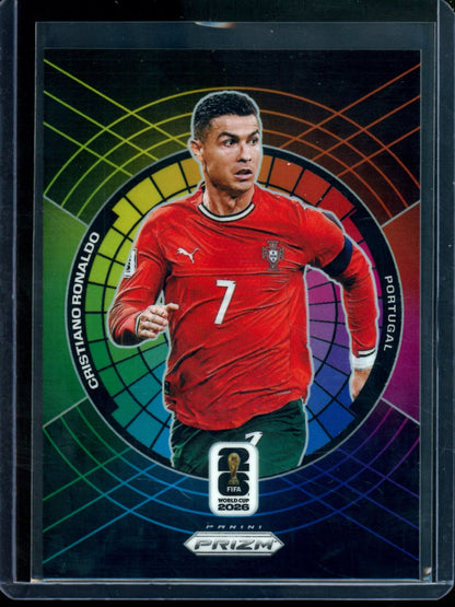 2026 Panini Prizm Cristiano Ronaldo Color Wheel SSP Portugal