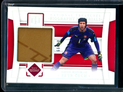 2022 Panini National Treasures Petr Cech Biography Materials /99 Arsenal