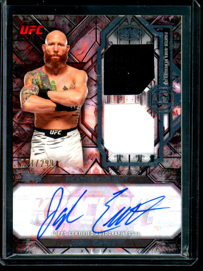 2026 Topps Knockout Josh Emmett Dual Patch Autograph /299