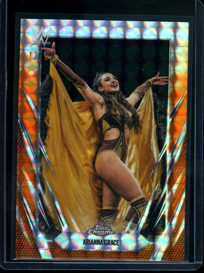 2026 Topps Chrome Arianna Grace Orange Geometric Refractor /25
