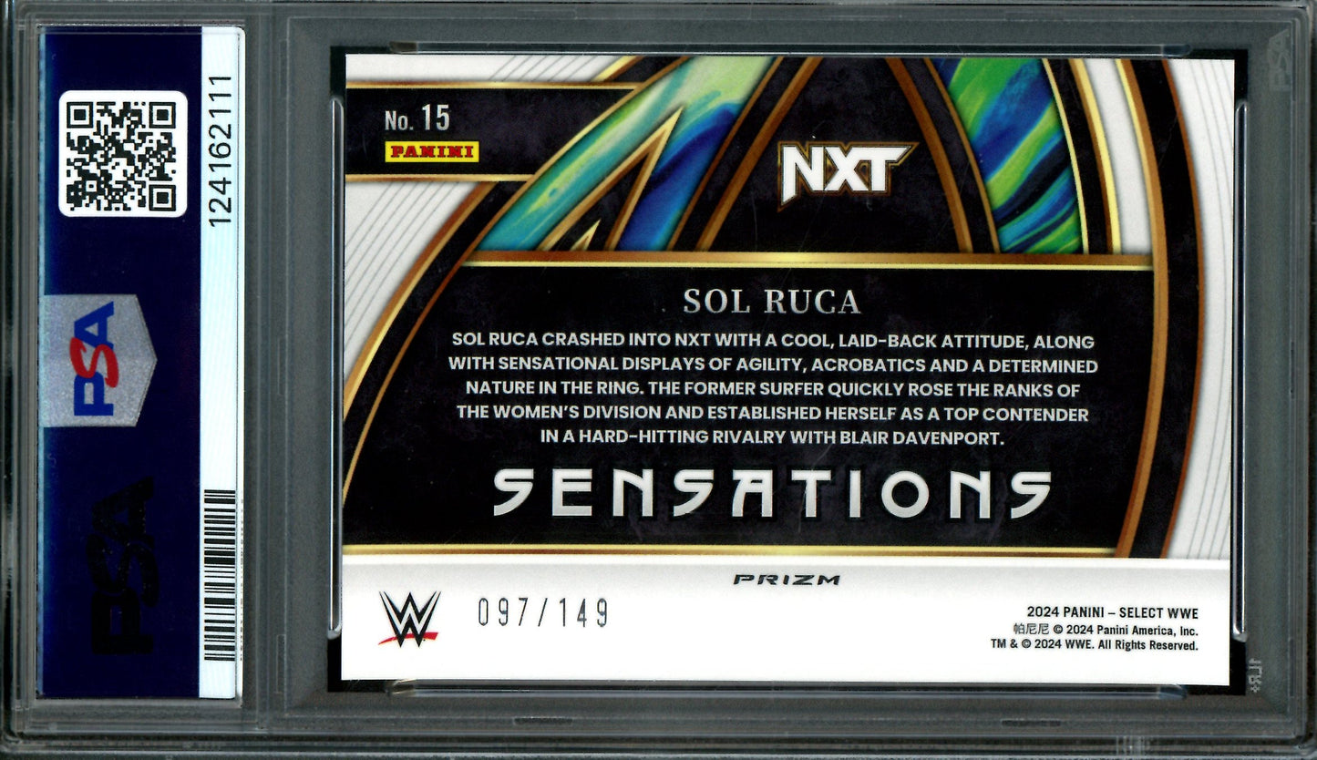 2024 Panini Select Sol Ruca Sensations Red Wave /149 PSA 9