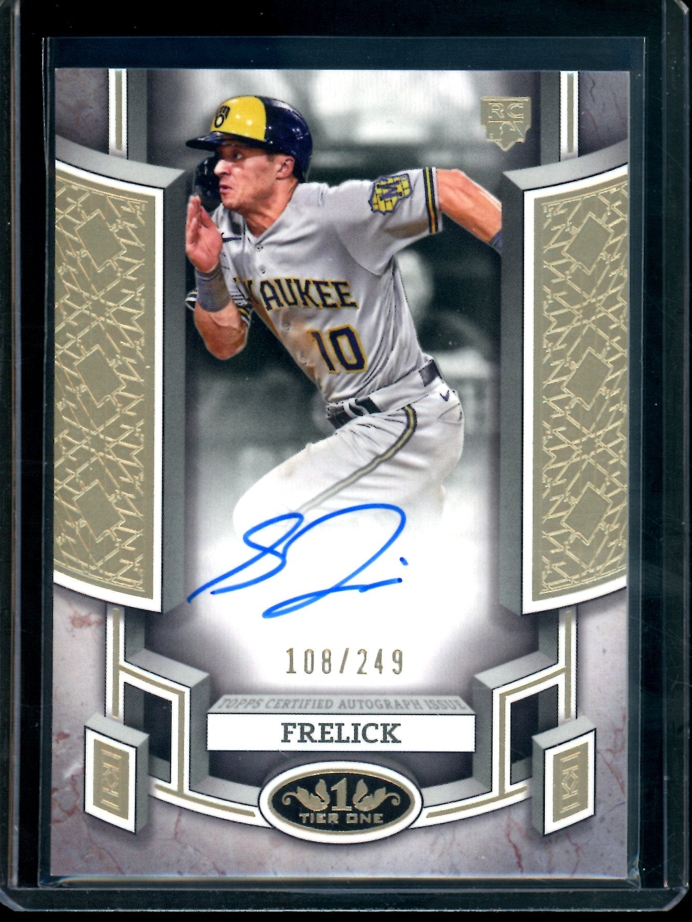 2024 Topps Tier One Sal Frelick Rookie Autograph /249 Brewers